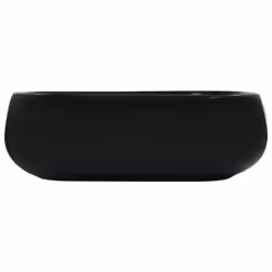 vidaXL Wash Basin 44.5x39.5x14.5cm Ceramic Black Bathroom Washroom Bowl Sink