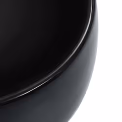 vidaXL Wash Basin 44.5x39.5x14.5cm Ceramic Black Bathroom Washroom Bowl Sink - Additional view 4