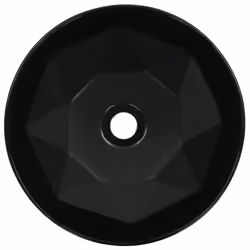 vidaXL Wash Basin 36x14cm Ceramic Black Bathroom Washroom Wash Bowl Sink Unit