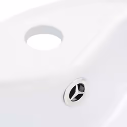vidaXL Wash Basin with Overflow 36x13cm Ceramic White Bathroom Wash Bowl Sink - Additional view 4