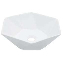 vidaXL Wash Basin 41x36.5x12cm Ceramic White Bathroom Washroom Wash Bowl Sink