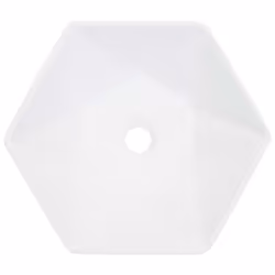 vidaXL Wash Basin 41x36.5x12cm Ceramic White Bathroom Washroom Wash Bowl Sink