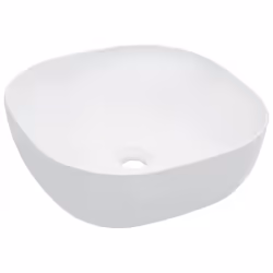 vidaXL Wash Basin 42.5x42.5x14.5cm Ceramic White Bathroom Washroom Bowl Sink