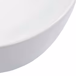 vidaXL Wash Basin 42.5x42.5x14.5cm Ceramic White Bathroom Washroom Bowl Sink - Additional view 4