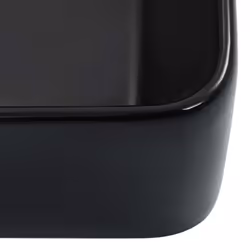 vidaXL Wash Basin 40x30x13cm Ceramic Black Bathroom Washroom Wash Bowl Sink - Additional view 4