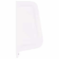 vidaXL Wall-mounted Urinal Privacy Screen Ceramic White Divider Partition