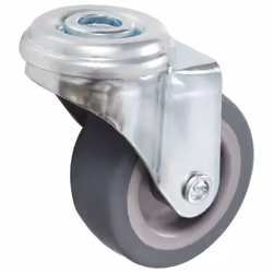 vidaXL 4x Bolt Hole Swivel Casters 50mm Rubber Drawer Box Bed Trolley Wheel