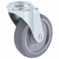 vidaXL 4x Bolt Hole Swivel Casters 100mm Rubber Drawer Box Bed Trolley Wheel