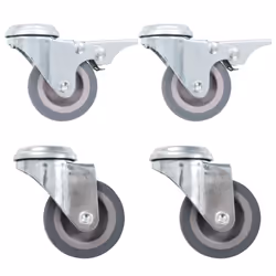 vidaXL Bolt Hole Swivel Casters Moving Wheel Trolley Caster Furniture Caster - 1 pcs