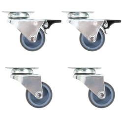 vidaXL Twin-wheel Swivel Casters Furniture Caster Trolley Wheel Caster 100kg - 1 pcs