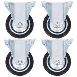 vidaXL Fixed Casters Trolley Moving Wheels Furniture Caster Trolley Caster - 1 pcs