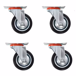 vidaXL 4x Swivel Casters 75mm Heavy Duty Wheels Trolley Furniture Handing