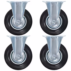 vidaXL Fixed Casters Trolley Moving Wheels Furniture Caster Trolley Caster - 1 pcs