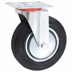 vidaXL 4x Swivel Casters 200mm Heavy Duty Wheels Trolley Furniture Handing - Additional view 5