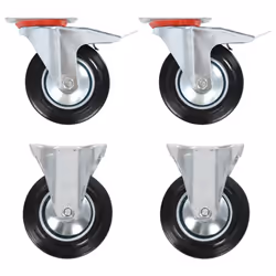 vidaXL Casters Moving Wheels Trolley Accessory Furniture Caster Trolley Caster - 1 pcs