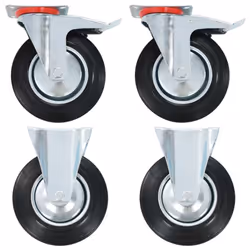 vidaXL Casters Moving Wheels Trolley Accessory Furniture Caster Trolley Caster - 1 pcs