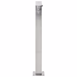 vidaXL Garden Water Column Stainless Steel Square 95cm Watering Irrigation