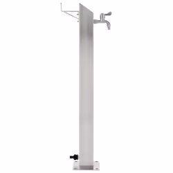 vidaXL Garden Water Column Stainless Steel Square 95cm Watering Irrigation