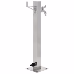 vidaXL Garden Water Column Stainless Steel Square 65cm Watering Irrigation