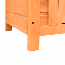vidaXL Solid Pine & Fir Wood Cat House 50x46x43.5cm Kitten Pet Cabin Furniture - Additional view 10