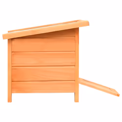 vidaXL Solid Pine & Fir Wood Cat House 50x46x43.5cm Kitten Pet Cabin Furniture - Additional view 7
