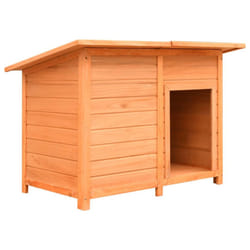 vidaXL Solid Pine & Fir Wood Dog Cage 120x77x86cm Pet Cabin Furniture Kennel