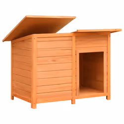 vidaXL Solid Pine & Fir Wood Dog Cage 120x77x86cm Pet Cabin Furniture Kennel