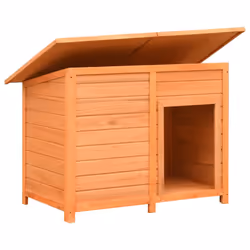 vidaXL Solid Pine & Fir Wood Dog Cage 120x77x86cm Pet Cabin Furniture Kennel