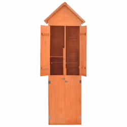 vidaXL Garden Storage Shed 71x60x21cm Wood Outdoor Patio Tool Cabinet Unit