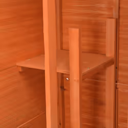 vidaXL Garden Storage Shed 71x60x21cm Wood Outdoor Patio Tool Cabinet Unit - Additional view 6