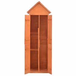 vidaXL Garden Storage Shed 71x60x21cm Wood Outdoor Patio Tool Cabinet Unit - Additional view 7