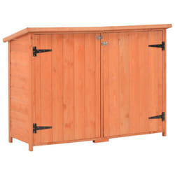 vidaXL Garden Storage Shed Outdoor Tool Storage Shade Patio Cabinet House Wood