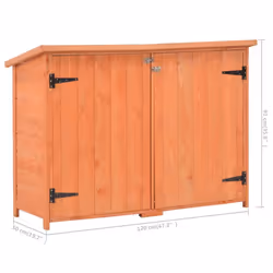 vidaXL Garden Storage Shed Outdoor Tool Storage Shade Patio Cabinet House Wood - Additional view 5