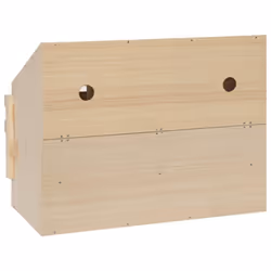 vidaXL Solid Pine Wood Chicken Laying Nest 3 Compartments Poultry Laying Nest - Additional view 6