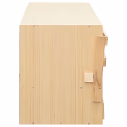 vidaXL Solid Pine Wood Chicken Laying Nest 5 Compartments Poultry Laying Nest - Additional view 5