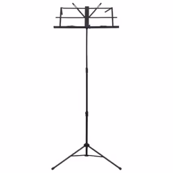 vidaXL Music Book Stand Black Steel Height Adjustable Tripod Paper Holder - Additional view 2