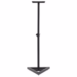 vidaXL 2x Studio Monitor Speaker Stands Black Steel Speaker Support Holder