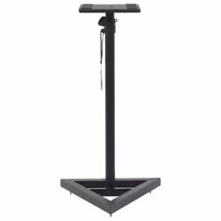 vidaXL 2x Studio Monitor Speaker Stands Black Steel Speaker Support Holder - Additional view 5