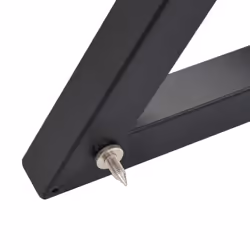 vidaXL 2x Studio Monitor Speaker Stands Black Steel Speaker Support Holder - Additional view 8