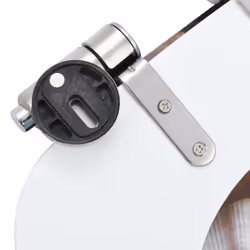 vidaXL WC Toilet Seat with Soft Close Lid MDF Muschel Design Bathroom Bidet - Additional view 6