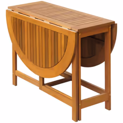 vidaXL Solid Acacia Wood Outdoor Dining Set 5 Piece Folding Patio Table Chairs