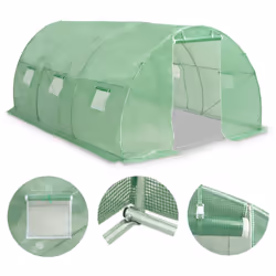 vidaXL Greenhouse 13.5m² 450x300x200cm Cold Frame Tunnel Tomato Plant House