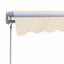 vidaXL Folding Awning Manual Operated 300cm Cream Patio Canopy Solar Shade - Additional view 4