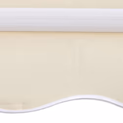 vidaXL Folding Awning Manual Operated 300cm Cream Patio Canopy Solar Shade - Additional view 5