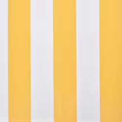 vidaXL Folding Awning Manual Operated 300cm Yellow/White Canopy Solar Shade - Additional view 3