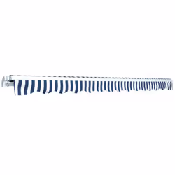 vidaXL Folding Awning Manual Operated 450 cm Blue/White