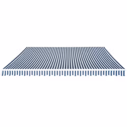 vidaXL Folding Awning Manual Operated 500cm Blue/White Canopy Solar Shade