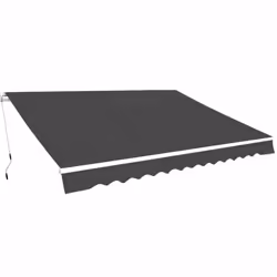 vidaXL Folding Awning Manual Operated 500cm Anthracite Canopy Solar Shade