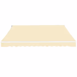 vidaXL Folding Awning Manual Operated 400cm Cream Patio Canopy Solar Shade