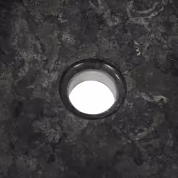 vidaXL Sink 40x12cm Marble Black Round Bathroom Natural Stone Wash Bowl Basin - Additional view 5